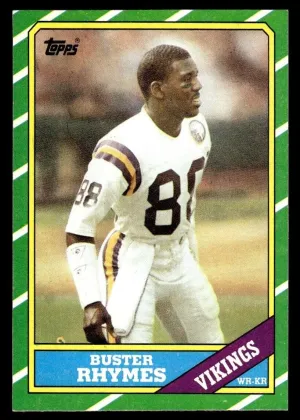 Buster Rhymes 1986 Topps Football #296