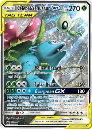 Celebi & Venusaur-GX Pokémon SM Black Star Promos #SM167 Holo