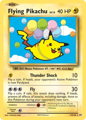 Flying Pikachu Pokémon Evolutions #110