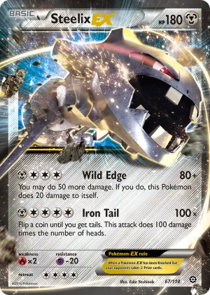 Steelix-EX Pokémon Steam Siege #67 Holo