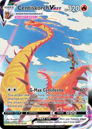 Centiskorch VMAX Pokémon Lost Origin Trainer Gallery #TG15 Holo