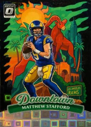 Matthew Stafford 2025 Donruss Optic Downtown Football Black Pandora #6