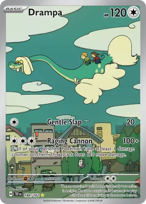 Drampa Pokémon Temporal Forces #184 Holo