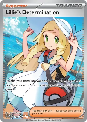 Lillie's Determination Pokémon Mega Evolution #169 Holo