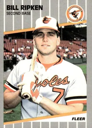 Bill Ripken 1989 Fleer Baseball Black Scribble on Error #616
