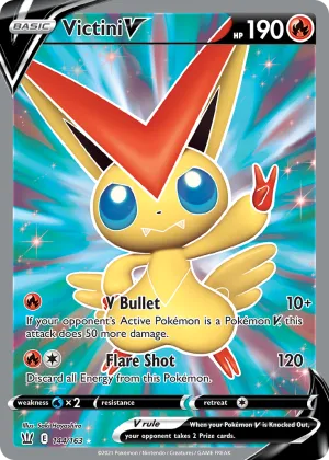 Victini V Pokémon Battle Styles #144 Holo