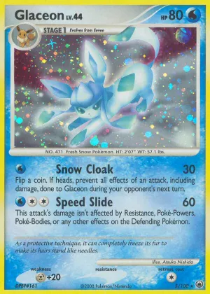 Glaceon Pokémon Majestic Dawn #5 Holo