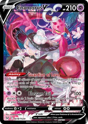 Enamorus V Pokémon Lost Origin Trainer Gallery #TG18 Holo