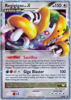 Regigigas LV.X Pokémon DP Black Star Promos #DP30 Holo