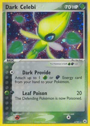 Dark Celebi Pokémon Hidden Legends #4 Holo