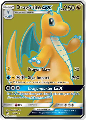 Dragonite-GX Pokémon Dragon Majesty #67 Holo