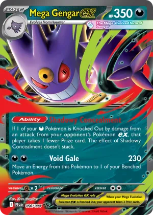Mega Gengar ex Pokémon Phantasmal Flames #56 Holo