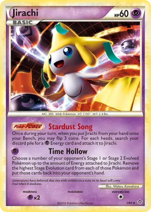 Jirachi Pokémon HS—Unleashed #1 Holo