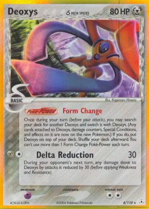 Deoxys δ Pokémon Holon Phantoms #4 Reverse Holo