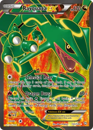 Rayquaza-EX Pokémon Dragons Exalted #123 Holo