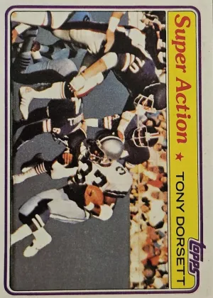 Tony Dorsett 1981 Topps Super Action Football #138