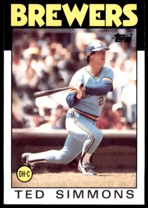 Ted Simmons 1986 Topps Baseball #237