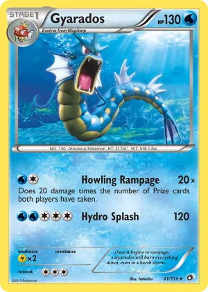 Gyarados Pokémon Legendary Treasures #31 Reverse Holo