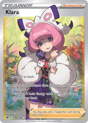 Klara Pokémon Chilling Reign #194 Holo