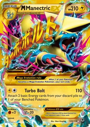 M Manectric-EX Pokémon Phantom Forces #120 Holo
