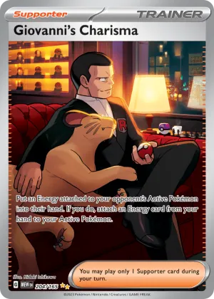 Giovanni's Charisma Pokémon 151 #204 Holo