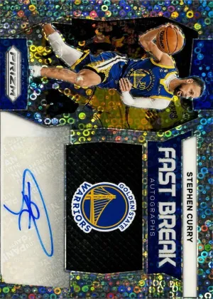 Stephen Curry 2023 Panini Prizm Fast Break Autographs Basketball #FB-SCG