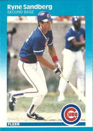 Ryne Sandberg 1987 Fleer Baseball #572
