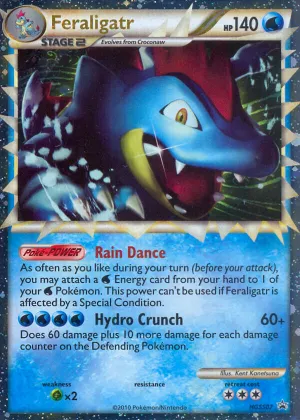Feraligatr Pokémon HGSS Black Star Promos #HGSS07 Holo