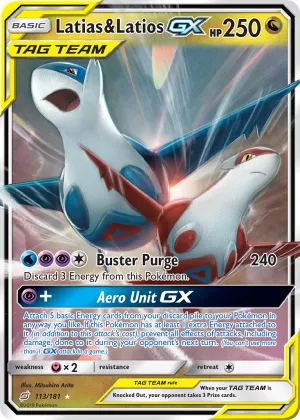 Latias & Latios-GX Pokémon Team Up #113 Holo
