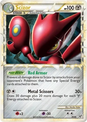 Scizor Pokémon HS—Undaunted #84 Holo
