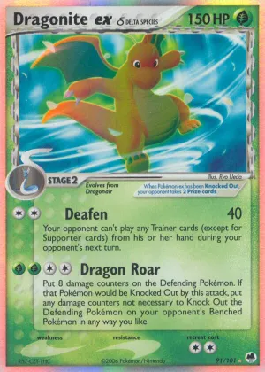Dragonite ex δ Pokémon Dragon Frontiers #91 Holo