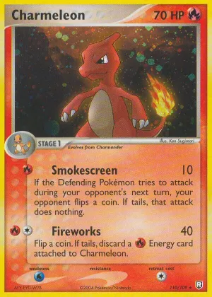 Charmeleon Pokémon Team Rocket Returns #110 Holo