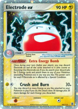 Electrode ex Pokémon FireRed & LeafGreen #107 Holo