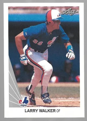 Larry Walker 1990 Leaf Baseball #325