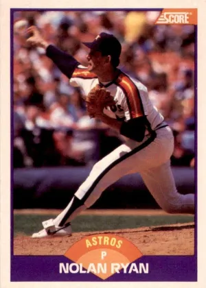 Nolan Ryan 1989 Score Baseball #300
