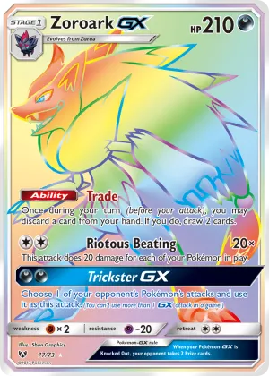 Zoroark-GX Pokémon Shining Legends #77 Holo