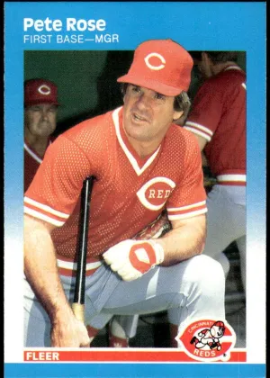 Pete Rose 1987 Fleer Baseball #213