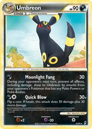 Umbreon Pokémon Call of Legends #22 Holo