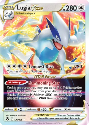 Lugia VSTAR Pokémon Silver Tempest #139 Holo