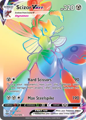 Scizor VMAX Pokémon Darkness Ablaze #193 Holo