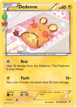 Dedenne Pokémon Generations #RC10 Holo