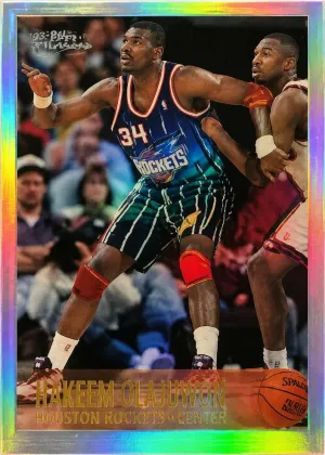 Hakeem Olajuwon 1996 Topps Chrome Basketball Refractor #35