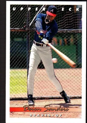 Deion Sanders 1993 Upper Deck Baseball #166