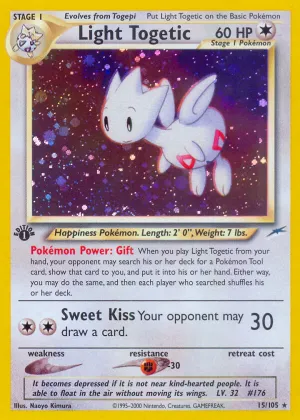 Light Togetic Pokémon Neo Destiny #15 Unlimited Holo