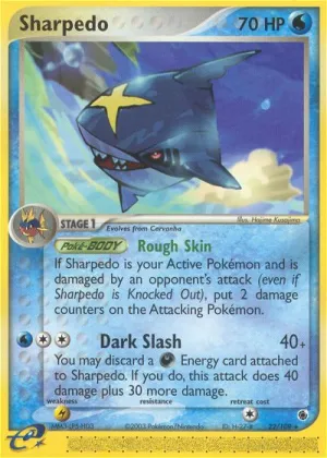 Sharpedo Pokémon Ruby & Sapphire #22 Reverse Holo
