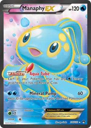Manaphy-EX Pokémon BREAKpoint #116 Holo