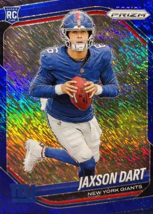 Jaxson Dart 2025 Panini Prizm Football Blue Shimmer #332