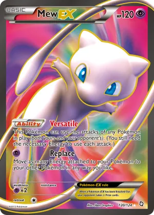 Mew-EX Pokémon Dragons Exalted #120 Holo