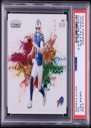 Josh Allen 2024 Panini Prizm Color Blast Football #32
