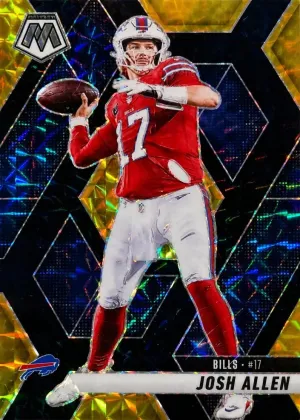 Josh Allen 2025 Panini Mosaic Football Choice Black Gold #150